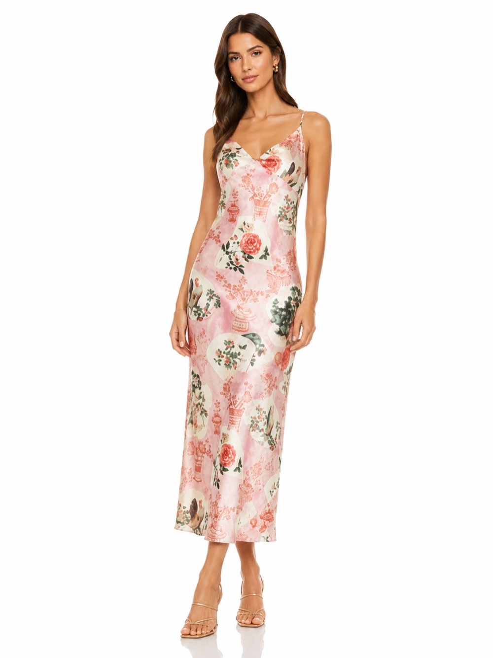 Zara Floral Pink Maxi Dress